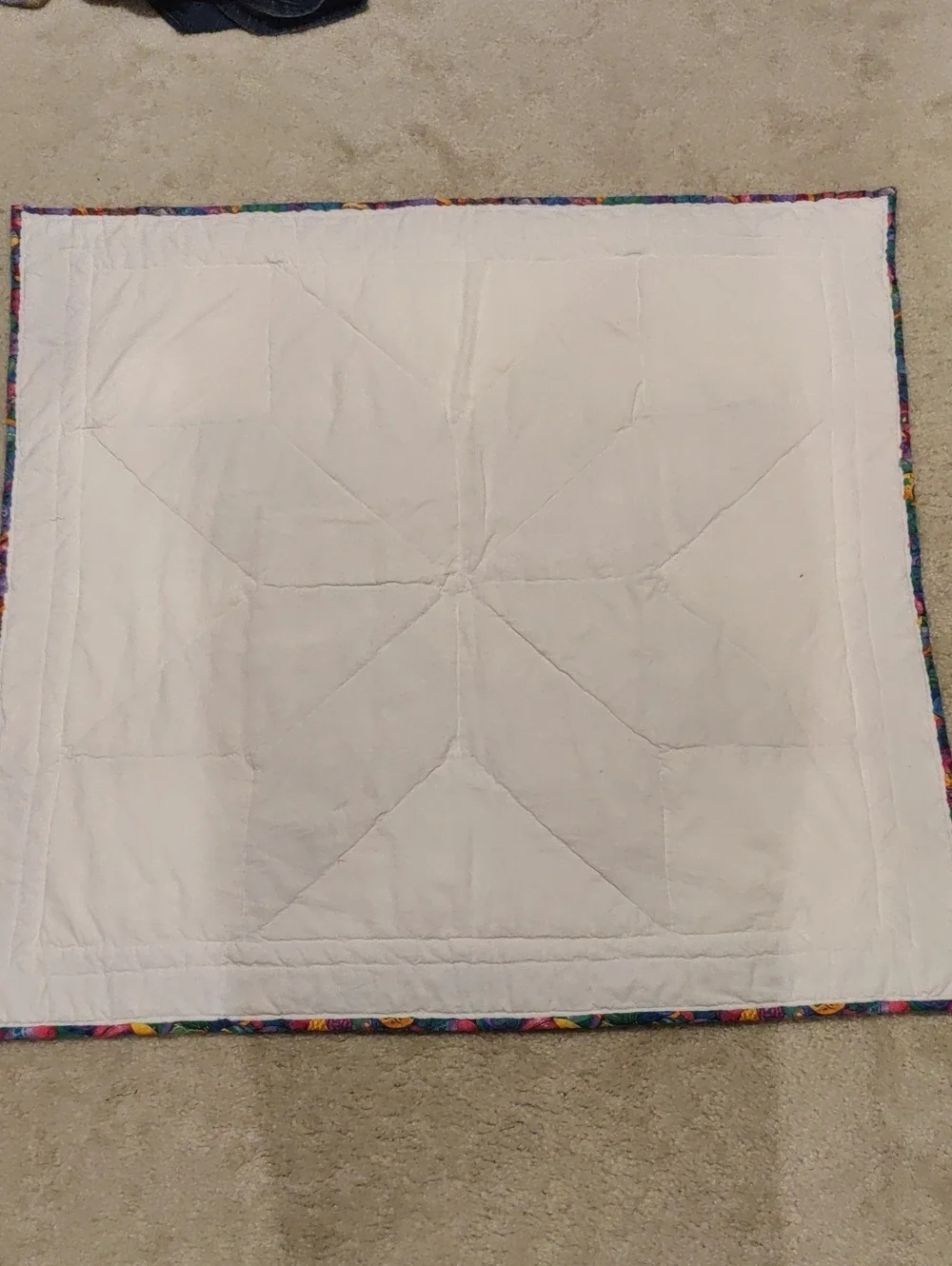 Handmade Star Patchwork Quilt Easter Theme Cottagecore Y2K Bunnies Eggs Farm